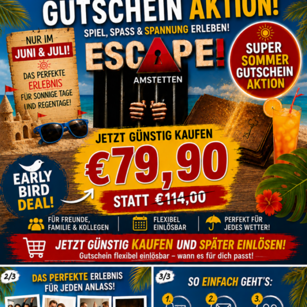 Sommeraktions-Gutschein für 4 Personen